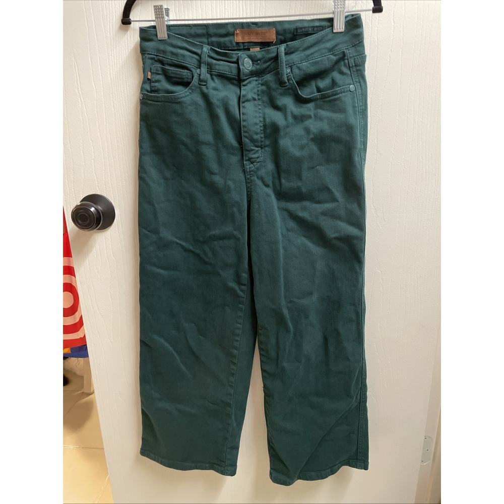 Judy Blue Dark Green Wide Leg Pants Woman's 9/29